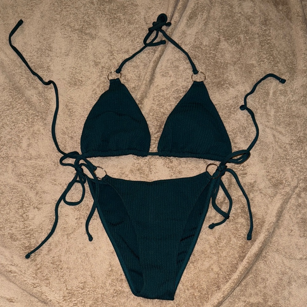 SHEIN Dark Teal Bikini Set